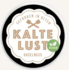 一 Kalte Lust Haselnuss-Glace (Vegan)