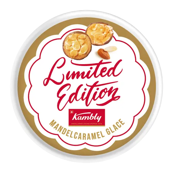 一 Kalte Lust "Kambly" Mandelcaramel Guetzli -Glace